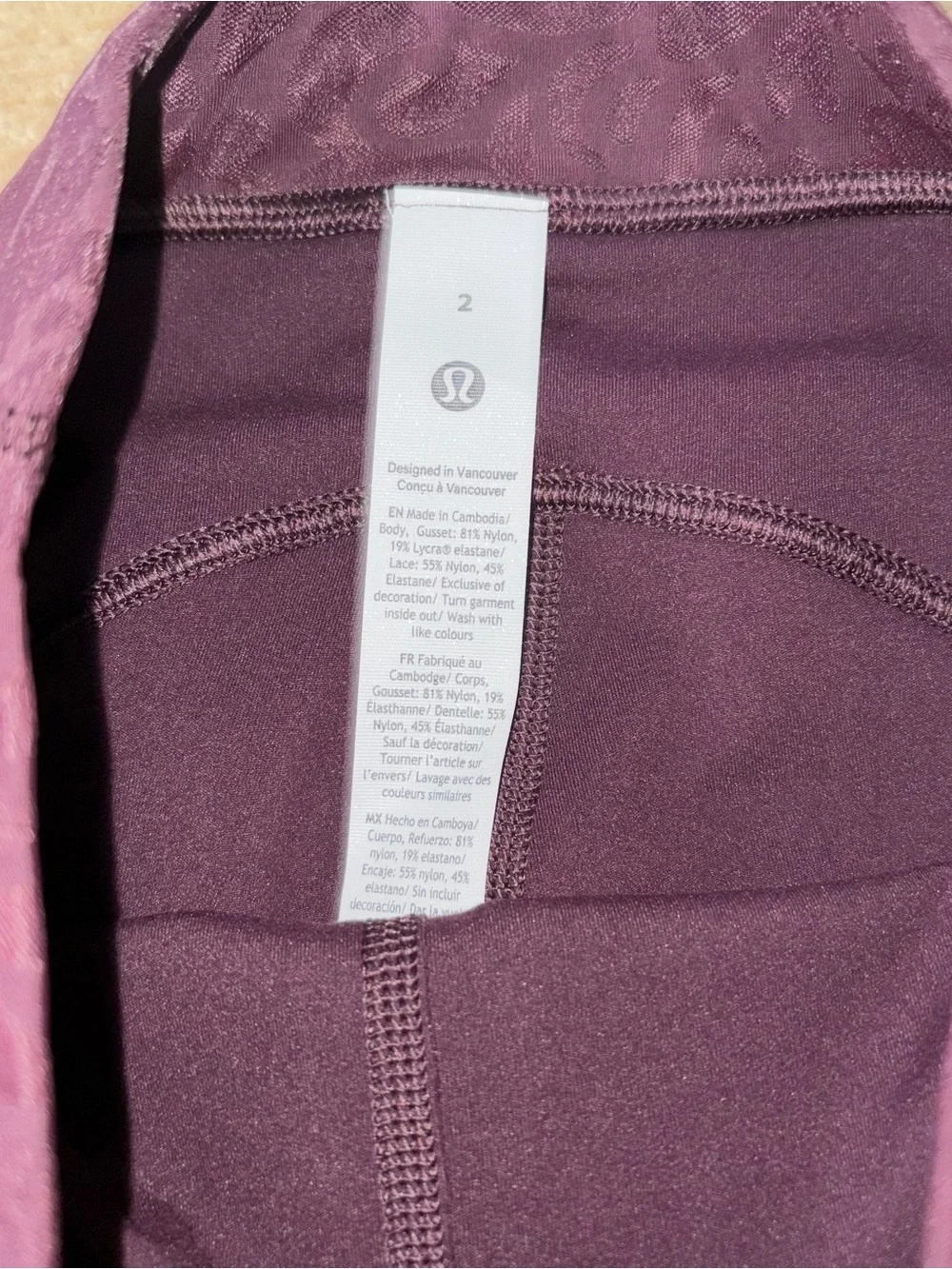lululemon athletica Plum/Burgundy Leggings